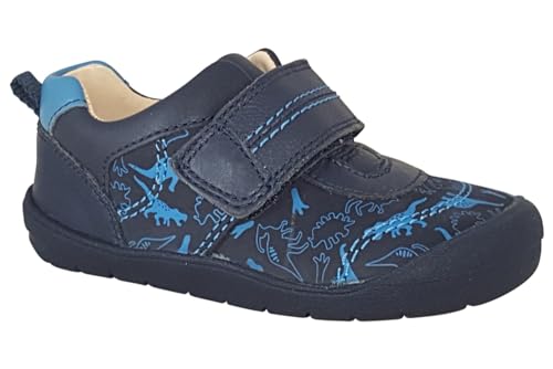 Start-rite Footprint 0769 Navy Leather Boys First Shoes H-Extra Wide 4 UK