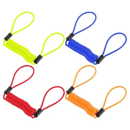 4 Pezzi Di Freno A Disco Blocco Promemoria Corda, Moto Anti-Furto Accessori, Spirale Fune Metallica, Promemoria Visivo Corda, Ciclismo Forniture.