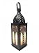 Produktbild Orientalische Laterne aus Metall & Glas Asrar 29cm | orientalisches Windlicht | Marokkanische Glaslaterne für innen | Marokkanisches Gartenwindlicht für draußen als Gartenlaterne
