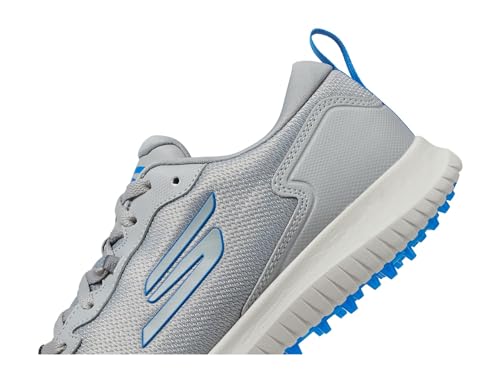 Skechers Leichter Herren-Golfschuh Max Fairway 4 ohne Spikes, Grau/Blau, 10.5 Wide