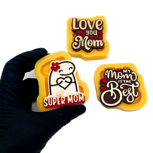 Toni Crafty mothers day chocolate molds 3-Piece Set with Food-Grade Silicone (Small Size), mom silicone mold ideal for mothers day molds for chocolate. by Toni Crafty - Used condition - Image 2
