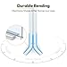 NIUBEE Acrylic Sign Holder Unbreakable: 8.5 x 11 Flyer Stand for Outdoor Vendor Event Booths - Clear Price List Paper Display for Craft Fair Market Table - 3 Pack