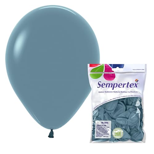 Image of Sempertex Pastel Dusk Blue Balloons, Latex, 11 Inch, 25 Pcs