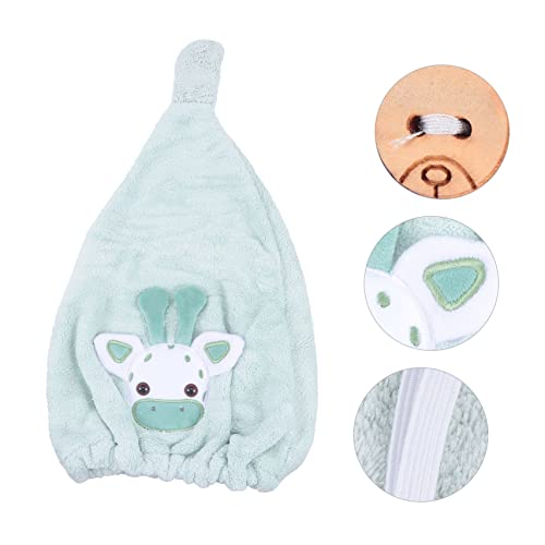 POPETPOP Touca De Cabelo Seca 2 Peças Touca De Banho Enrolada Chapéu De Banho Absorvente Facial Toal