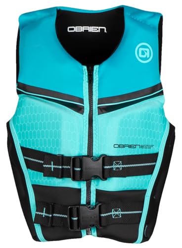 O'Brien Youth Small Flex V-Back CGA Life Jacket (55-75 lbs), Aqua