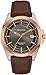 Bulova Men's 98B267 Stainless Steel Dress Watch With Brown Leather Band