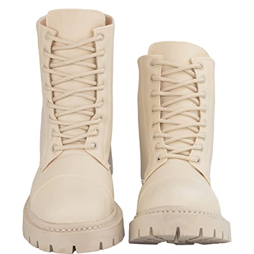 Coturno Bota Colorido Sola Baixa TratoradoOff White37