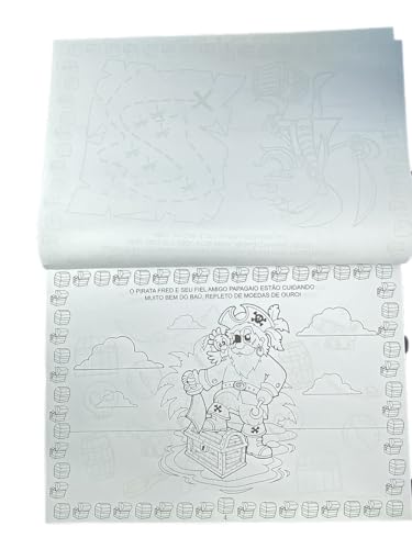 Piratas - Prancheta de atividades para colorir