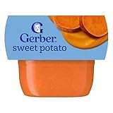 Gerber Stage 1 Baby Food, Sweet Potato Puree Tub, No Artificial Colors or Flavors, Baby Puree, 2-Pack