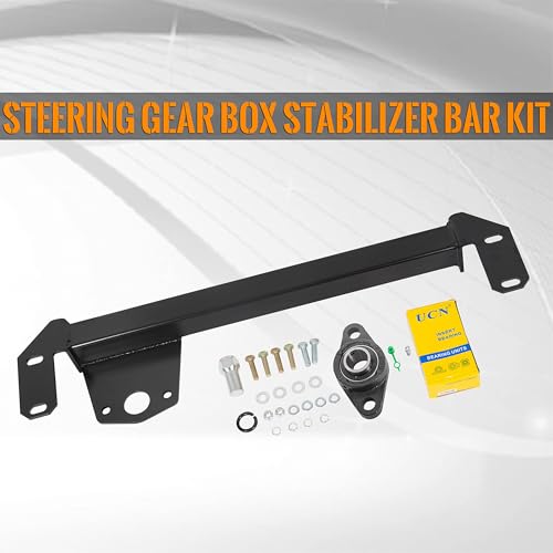 ECOTRIC Steering Gear Box Stabilizer Bar Compatible with 1994-2002 Dodge Ram 1500 2500 3500 4WD 4x4 Replace Number for #1032004