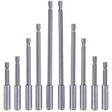 OBPSFY 10PCS Bit Holder Magnetic Extension Screwdrivers Socket, 1/4" Hex Shank Quick Release Drill B