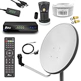 Receiver Astra 19° vorprogrammiert: Der ARLI AH1 ist ein einfach zu bedienender HD Receiver zum Empfang aller freien TV- und Radiosender via Satellit. Der USB-Anschluss erlaubt Ihnen auch die Wiedergabe Ihre Lieblingsfilme und Dateien, hierfür steht ein USB 2.0 Anschluss an der Rückseite des Receivers zur Verfügung. Mit einem externen 12V Netzteil, vorprogrammierten Kanalliste und 4 stelligen LED Display eignet sich der Receiver auch ideal für den Campingurlaub.