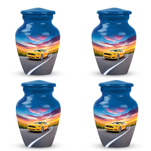 Image of Car Urn Unique Urn for Human Ashes 3 Inch 4 Qty | Decorative Urns Keep Sake for Ashes