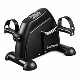 Pedaleador Estático con Pantalla LCD / Mini Bicicleta para Brazos y Piernas / Resistencia Ajustable / Pedales Antideslizantes / Rehabilitación y Fisioterapia / Fitness en Casa / Compacto Portátil