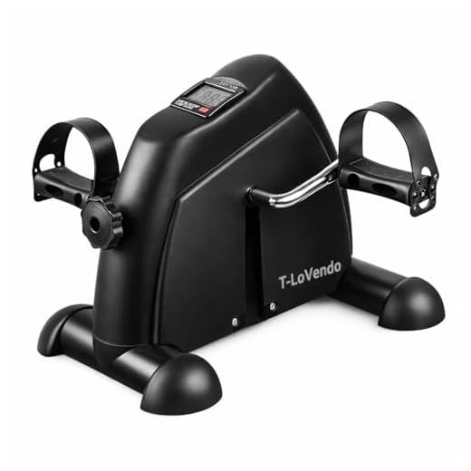 Pedaleador Estático con Pantalla LCD / Mini Bicicleta para Brazos y Piernas / Resistencia Ajustable / Pedales Antideslizantes / Rehabilitación y Fisioterapia / Fitness en Casa / Compacto Portátil