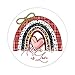 Swavecat Valentine Heart Leopard Plaid Rainbow Round Labels Teacher Reward Motivational Sticker All You Need is Love Vinyl Round Sticker for Office School Classroom Family 4inch 50PCS