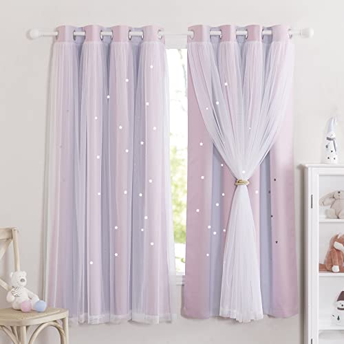 NICETOWN Tende Camera da Letto Doppio Velo Tenda Bambini Cameretta