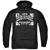 Trevco Ouija Board On Black Unisex Adult Pull-Over Hoodie, Black, Large