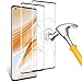 Produktbild wsky 3D-gebogenen Volle Bedeckung Panzerglas für Oneplus 8 Pro [2 Stück], Anti-Kratzer, Blasenfreie, 9H Härte Panzerglasfolie, HD Klar Schutzfolie für Oneplus 8 Pro