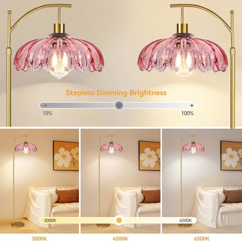 Lámpara de pie rosa con descuento - 30% de rebaja