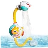 Utilisation polyvalente en intérieur et en extérieur : détachez facilement la pomme de douche de sa base..Utilisez-le comme un rince-cheveux doux dans le bain ou comme un jouet amusant à vaporiser d'eau pour jouer en plein air dans la piscine pour enfants ou dans le jardin en été.