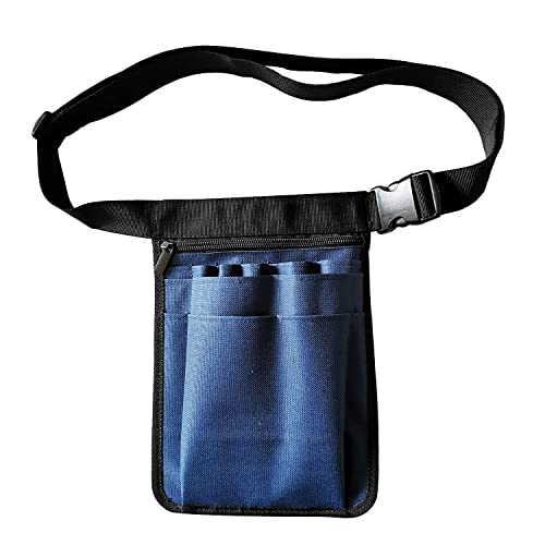 Nurse Utility Organizer Belt Fanny Pack Hip Bag Waist Pack Pouch Case for Medical Scissors Care Kit Tool (Dark Blue) — view 4