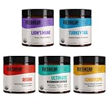 FreshCap, Ultimate Mushroom Starter Kit (Cordyceps, Lion's Mane, Turkey Tail, Reishi and The Ultimat
