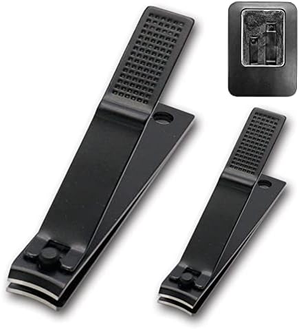 Snowyee Nail Clippers, Best Manicure Set Includes 2 Pieces Toenail Clippers for Thick Nails Made of Stainless Steel