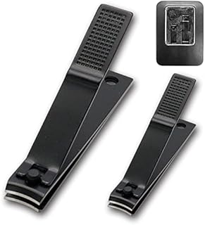 Snowyee Nail Clippers, Best Manicure Set Includes 2 Pieces Toenail Clippers for Thick Nails Made of Stainless Steel