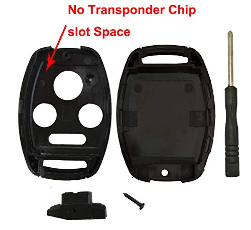 Key Fob Shell Case Fit For Honda Accord Civic Ex Pilot Keyless Entry Remote Key Housing Replacement With Screwdriver #TOP3
