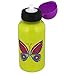 Crocodile Creek Girls Eco Butterfly Stainless Steel Drinking Water Bottle, Green, 7"