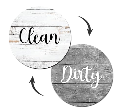 Dishwasher Magnet Clean Dirty Sign, Clean/Dirty Magnet for Dishwasher, Universal Dirty or Clean Dishwasher Magnet Indicator