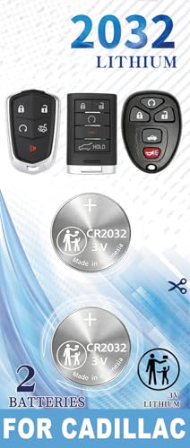ZIWLU Key Fob Battery Replacement for Cadillac (2006-2023) ATS CT6