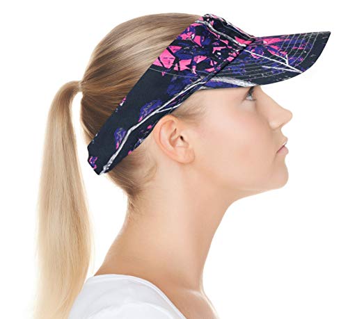 Muddy Girl Pink Camo Visor Cap Womans Hat With Wicking Sweatband #TOP4