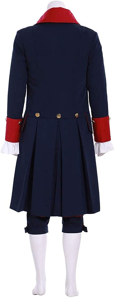 Miniatura 3 de Colonial Hamilton Colonial Militar Disfraz Musical Hamilton Alexander Hamilton Chaqueta Azul