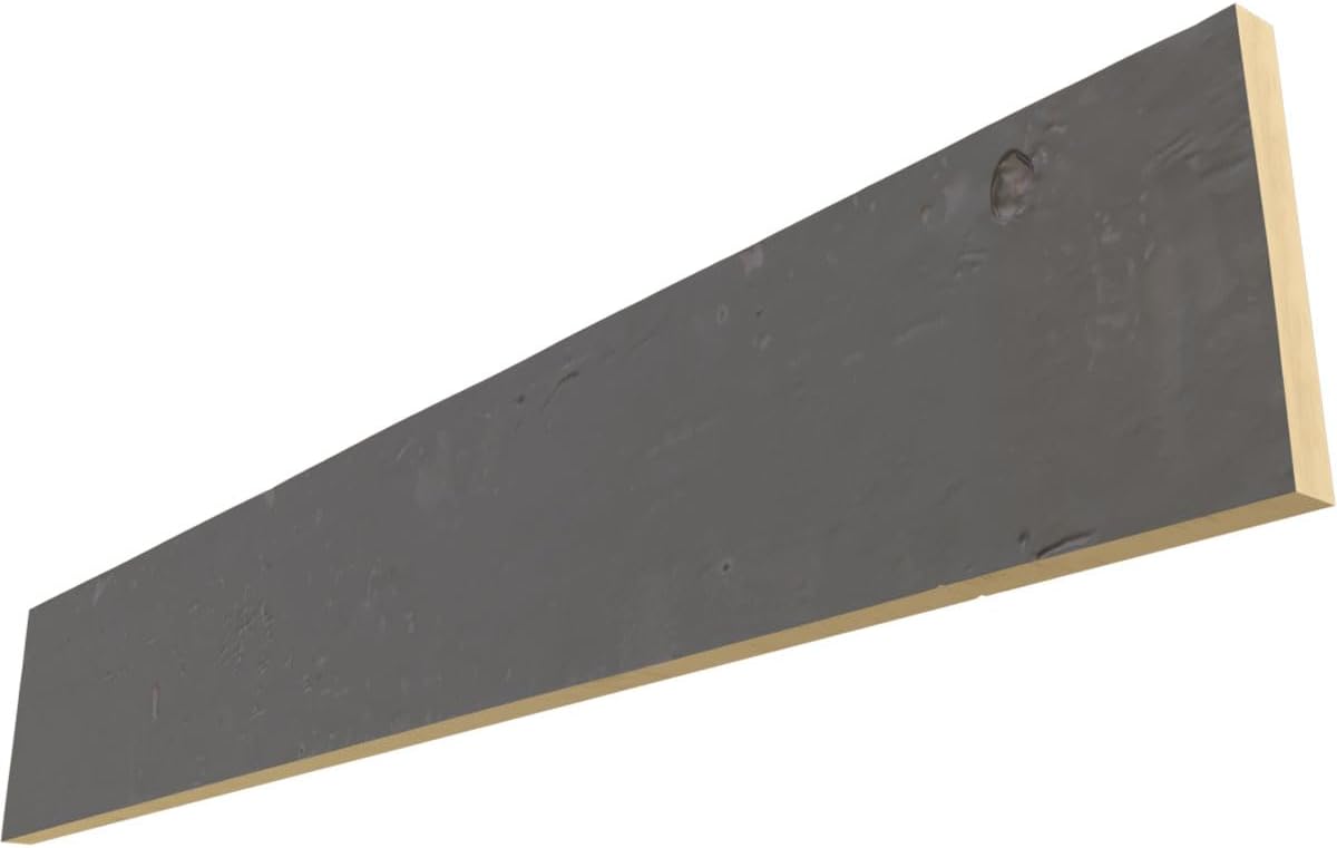 Ekena Millwork BMKPS1C0040X010X096SL 1-Sided Knotty Pine Endurathane Plank Faux Wood Beams, 8-in. L, Slate