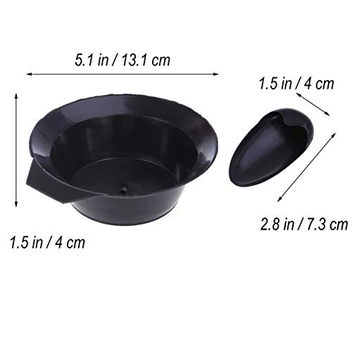 KALLORY 5 peças kit de coloração de tintura de cabelo tigela tingida escova capa de ouvido faça você