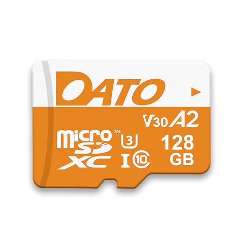 DATO 128GB Advance Plus microSDXC Memory Card, UHS-I, C10,...