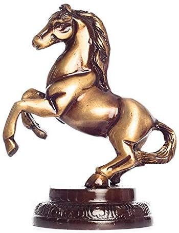 ARTVARKO Antique Brass Horse with Uplifted Legs Standing Horse Tableware Showpiece Home Decor