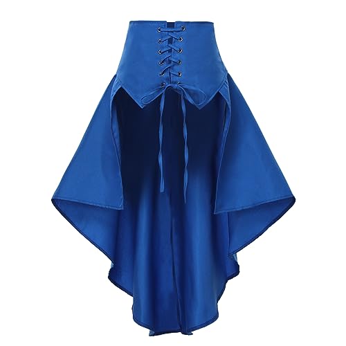 Jupe steampunk femme COSDREAMER avec ceinture à volants et corset pirate