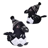 Woleu Murder Plush Toy, Murder N Plush Doll Cartoon Fan, Plush Drone Doll Kids Birthday Gift Murder Plush Cute N Plush Doll Uzi Cartoon Plushie (25CM/9.8IN) (Raven)