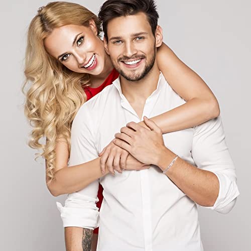 Storup Gifts For Husband, S925 Sterling Silver Cuban Link Bracelets For Men Jewelry Husband Gifts Birthday Gifts For Husband Father's Day Gifts From Wife 5Mm Width 8 Inches Length #TOP1