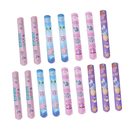 Warmhm 25pièces Lot De Bracelets à Claquer Pour Garçon Fille Motifs Dessin Animé Style Aléatoire Bandes Slap Décoratives
