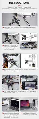 youyeetoo Versão Sipeed NanoKVM PCIE - Controle remoto ATX PC, RISC-V Nano KVM sobre IP, placa de desenvolvimento DDR3 RISC-V, Linux, NPU 1TOPS (com PoE) - Imagem 9