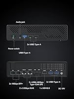 MINIS FORUM MS-01 Mini Workstation Intel Core i5-12600H (vPro Enterprise Support) Mini PC,32GB RAM 1TB SSD,2X 10Gbps SFP+/2X 2.5G RJ45/2x USB4/HDIM/1x PCIe4.0x16 Slot/Support 3X M.2 2280/22110/U.2 SSD – Ansicht 7