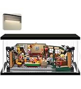 NONEMEY Acryl Vitrine met Twee Soort Lichten, Stofdichte Diecast Model Show Box, Countertop...