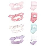 Hudson Baby Infant Girl Headband and Socks Set, Unicorn, 0-9 Months