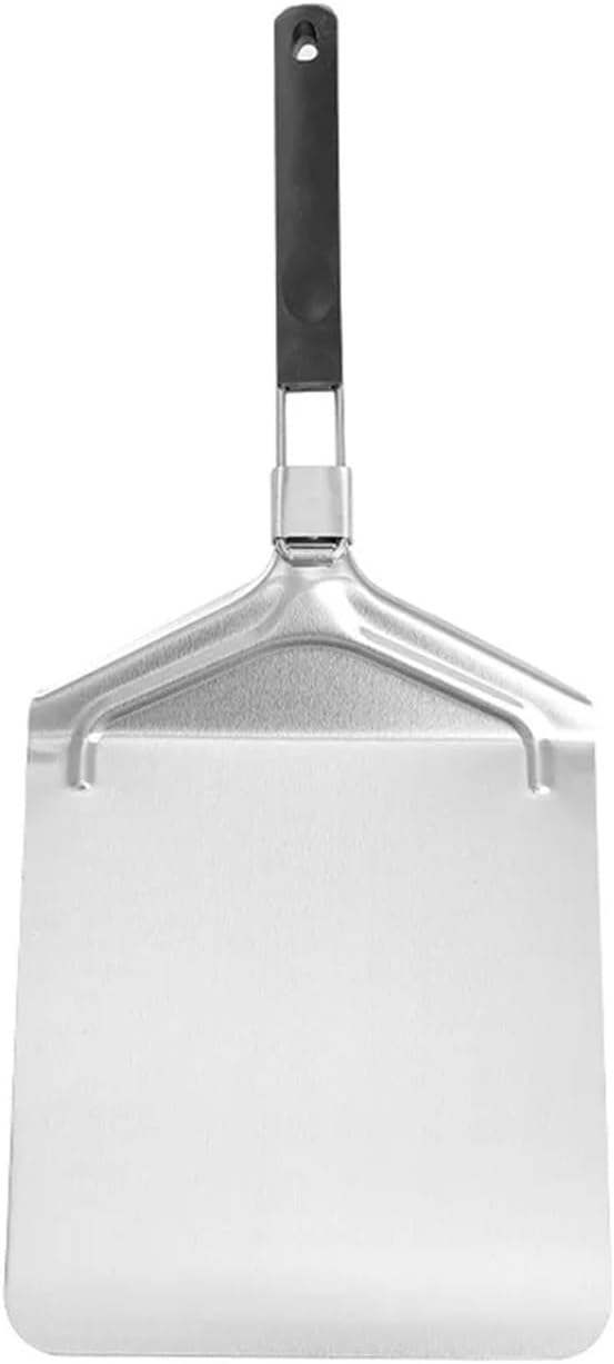 Metal Non-Stick Pizza Shovel Folding Long Handle Peel Locking Feature Easy Glide Transfer Tray(Style D)