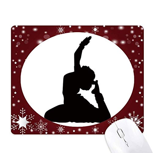 Tapis de souris en hiver flocon de neige pour un espace bureau chaleureux