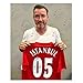 Exclusive Memorabilia Liverpool Squad Back Signed 2005 Istanbul Soccer Jersey. Icon Frame